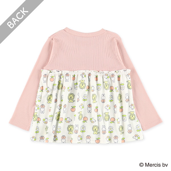 レイヤード風長袖Tシャツ（ミッフィー）