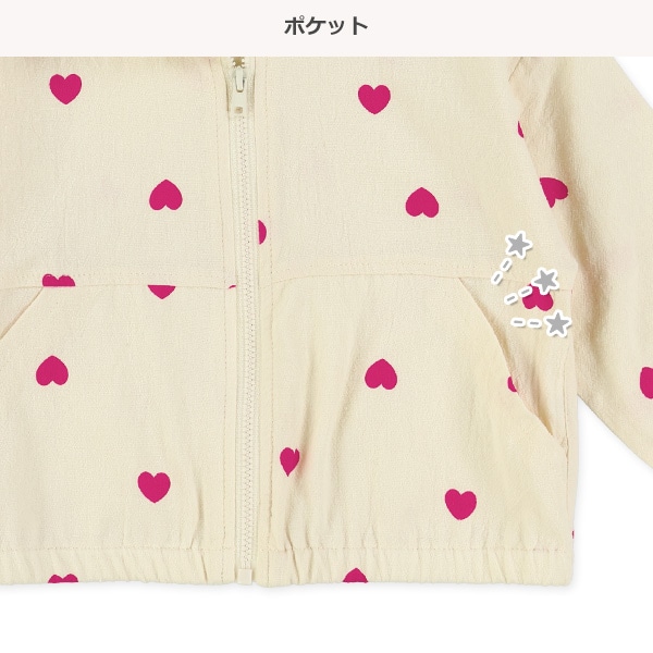 楊柳ガーゼブルゾン