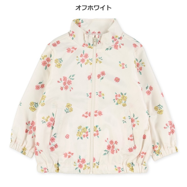 裏メッシュ花総柄ジャケット