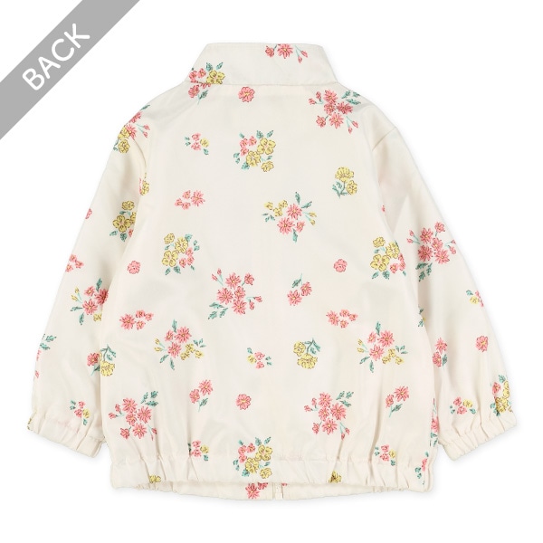 裏メッシュ花総柄ジャケット