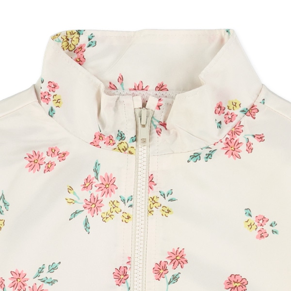 裏メッシュ花総柄ジャケット