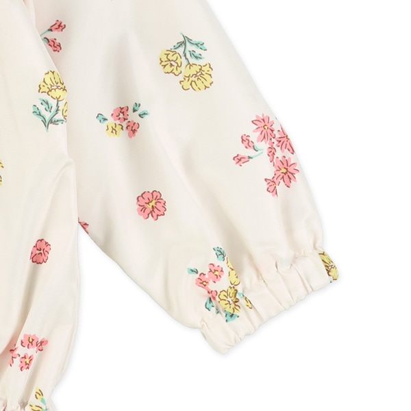 裏メッシュ花総柄ジャケット