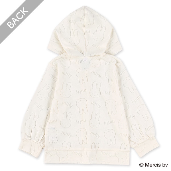 オパール透かし総柄ジップパーカー（ミッフィー）