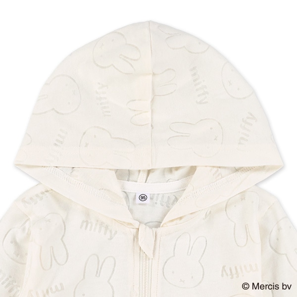 オパール透かし総柄ジップパーカー（ミッフィー）