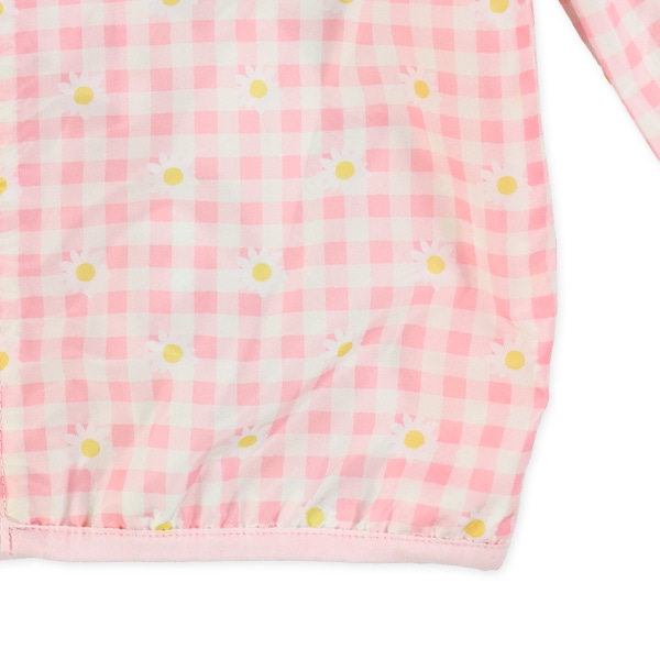 裏メッシュ花柄二段フリルジャケット