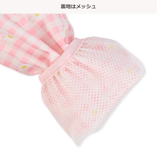 裏メッシュ花柄二段フリルジャケット