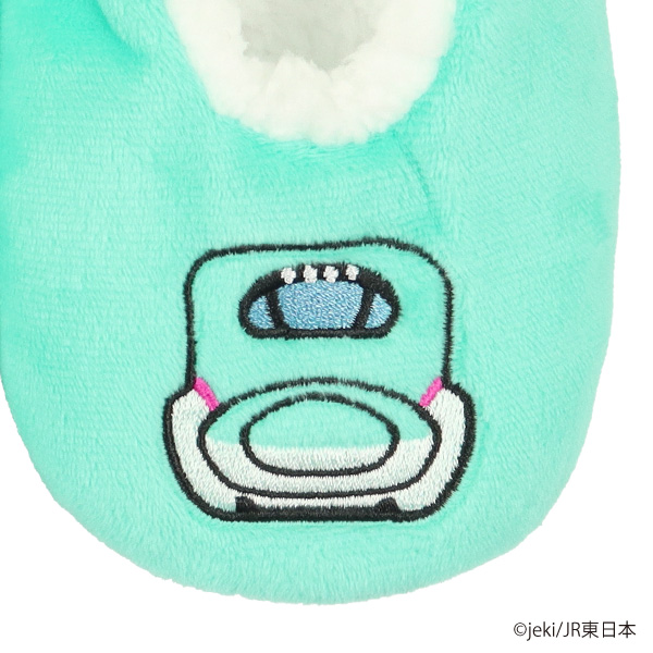 もこもこキッズルームソックス（鉄たび・E5系はやぶさ）