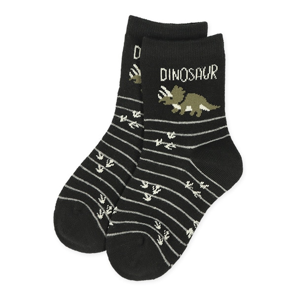 3足組キッズクルーソックス（恐竜）
