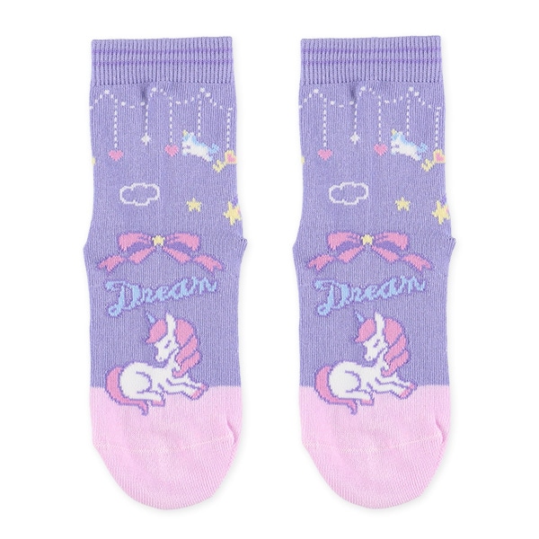 3足組キッズクルーソックス（ゆめかわ）