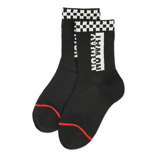 3足組キッズクルーソックス（ロゴ）