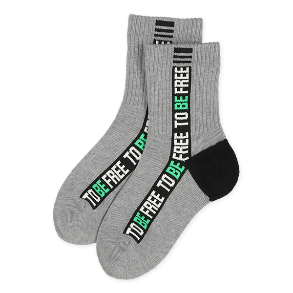 3足組キッズクルーソックス（ロゴ）