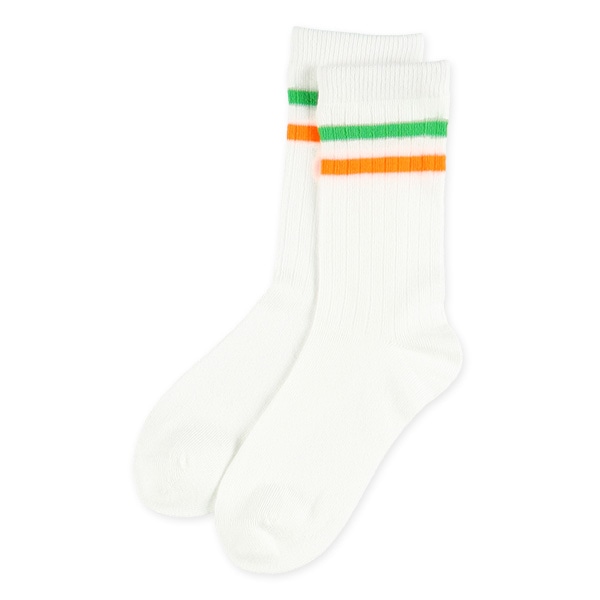 3足組キッズクルーソックス（カラフルライン）