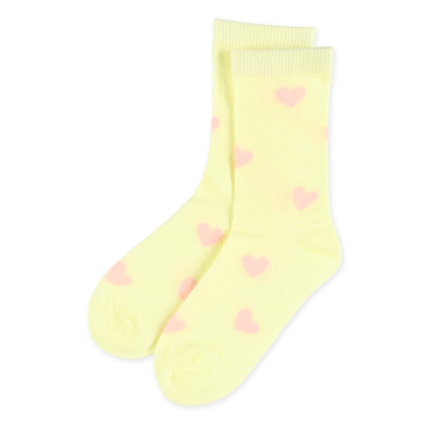3足組キッズクルーソックス（カラフルハート）