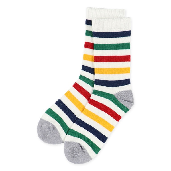 3足組キッズクルーソックス（ボーダー）