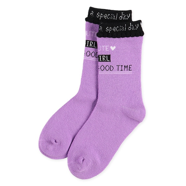 3足組キッズクルーソックス（ロゴ針抜き）