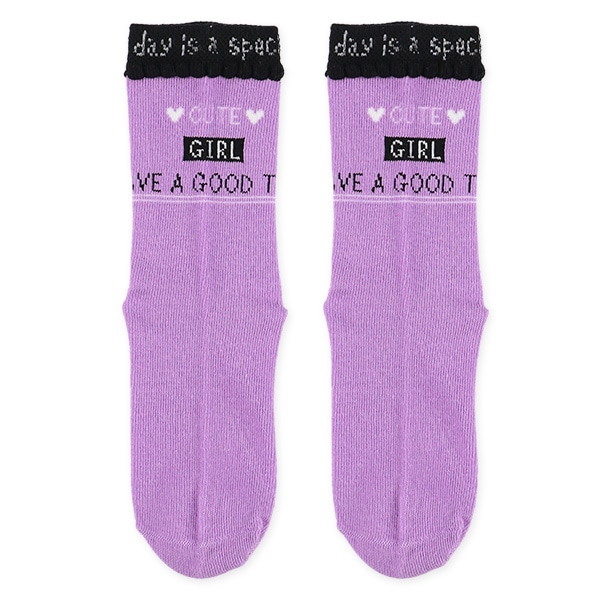 3足組キッズクルーソックス（ロゴ針抜き）