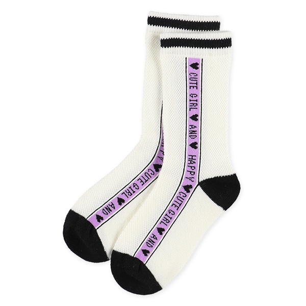 3足組キッズクルーソックス（ロゴ針抜き）