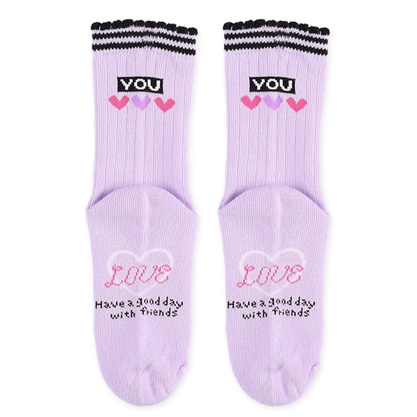 3足組キッズクルーソックス（ロゴ針抜き）