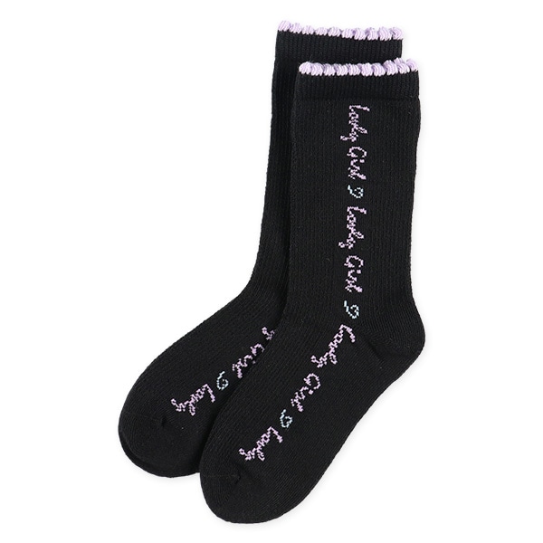 3足組キッズクルーソックス（オーガンジーリボン）