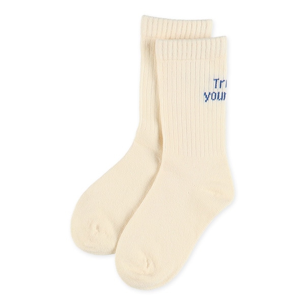 3足組キッズクルーソックス（ロゴ）