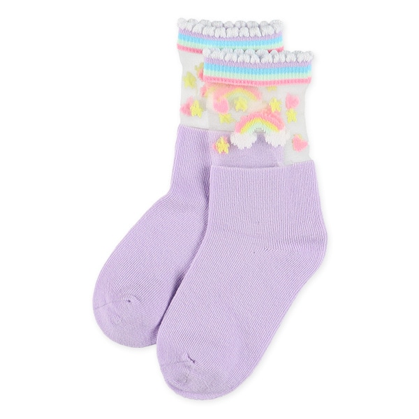 3足組キッズクルーソックス（シアーユニコーン）