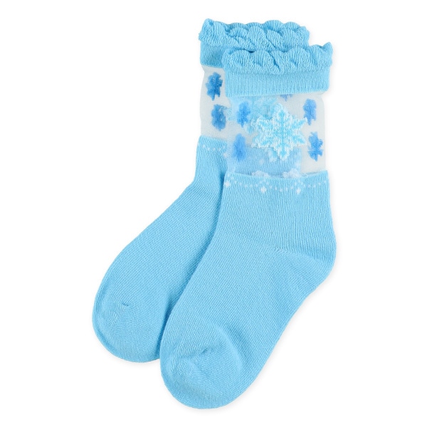3足組キッズクルーソックス（シアー雪）