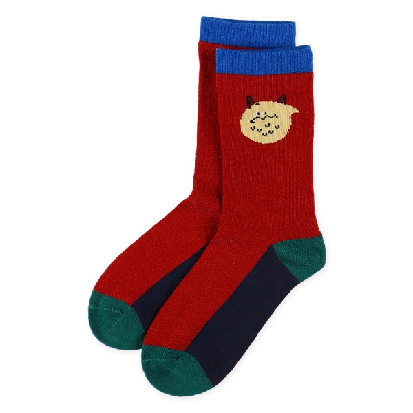 3足組キッズクルーソックス（カラフルモンスター）