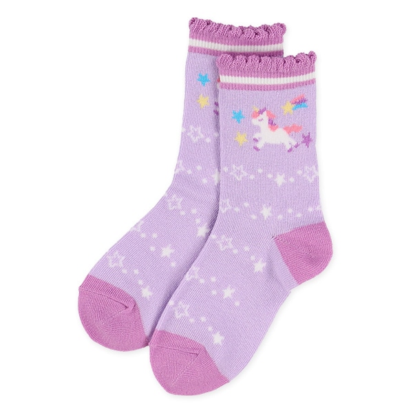 3足組キッズクルーソックス（ユニコーン）