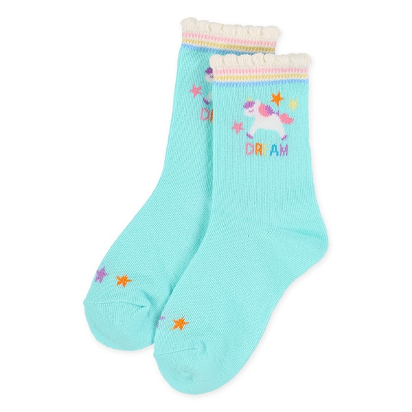 3足組キッズクルーソックス（ユニコーン）