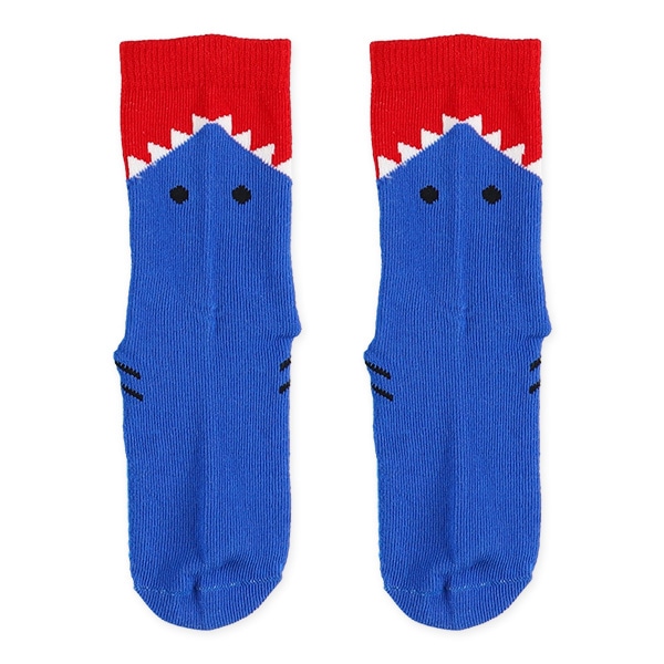 3足組キッズクルーソックス（ガブリ柄）