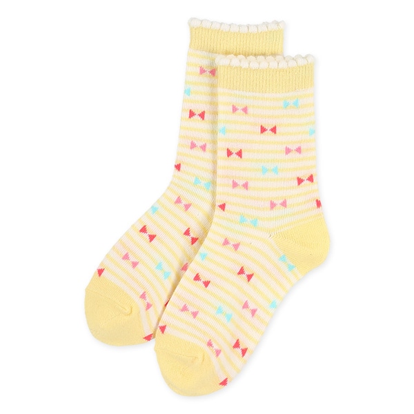 3足組キッズクルーソックス（いちご・うさぎ）