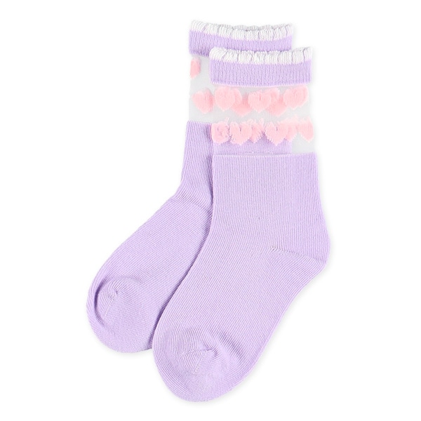 3足組キッズクルーソックス（シアー・ユニコーン）