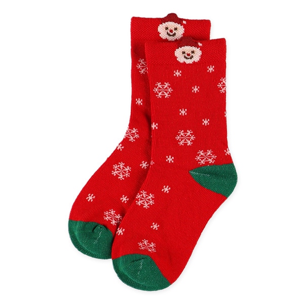 3足組キッズクルーソックス（クリスマス）