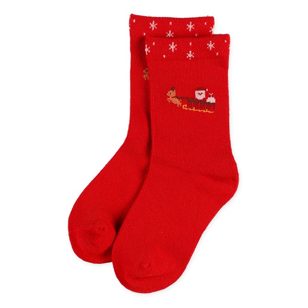 3足組キッズクルーソックス（クリスマス）