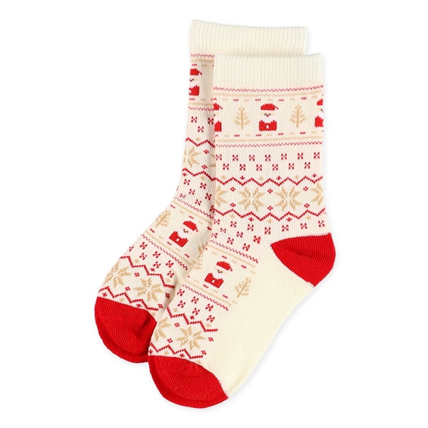 3足組キッズクルーソックス（クリスマス）