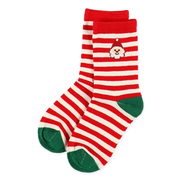 3足組キッズクルーソックス（クリスマス）
