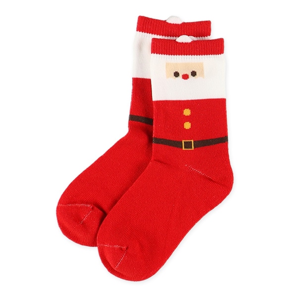 3足組キッズクルーソックス（クリスマス）