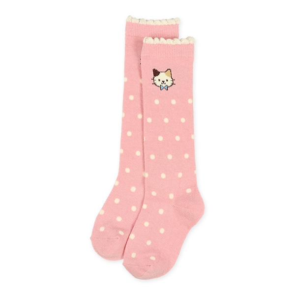 3足組キッズハイソックス（ねこ）