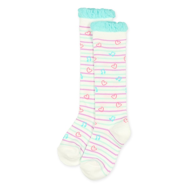 3足組キッズハイソックス（ユニコーンハート）