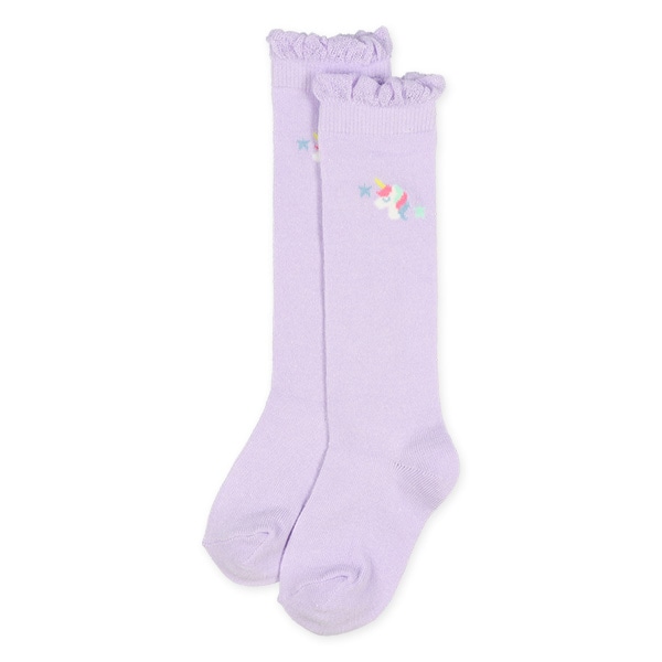 3足組キッズハイソックス（ユニコーンハート）