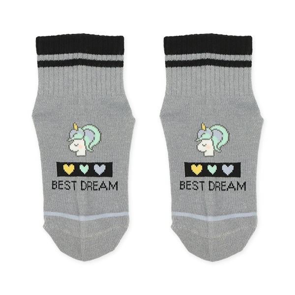 3足組キッズアンクルソックス（ユニコーン）