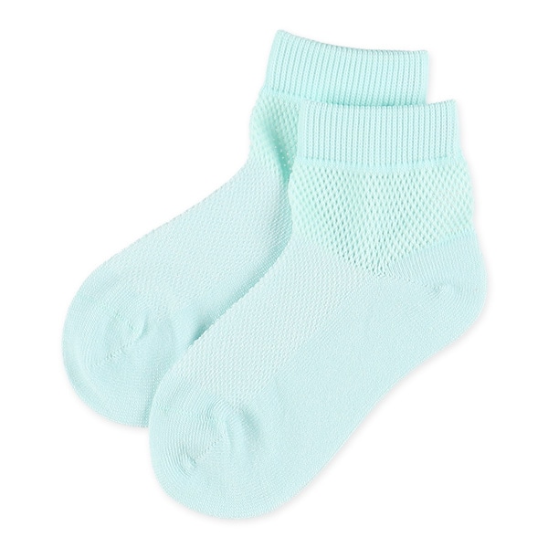 3足組キッズアンクルソックス（ビッグメッシュ・切り替え）