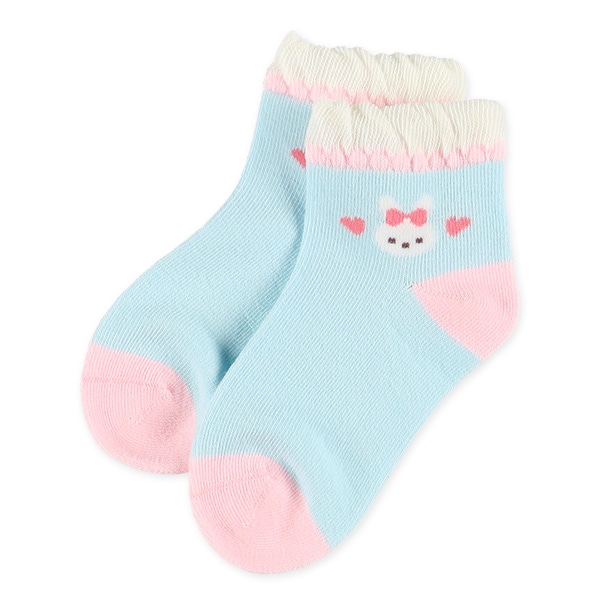 3足組キッズアンクルソックス（アニマル・ハート）