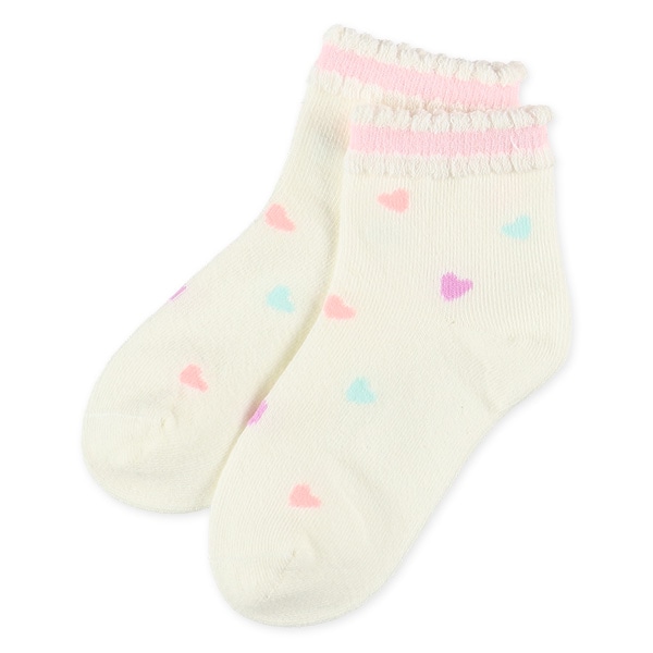 3足組キッズアンクルソックス（アニマル・ハート）