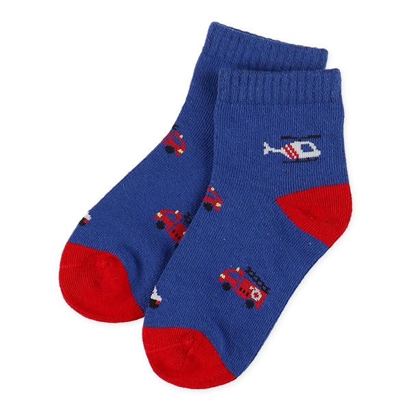 3足組キッズアンクルソックス（のりもの）