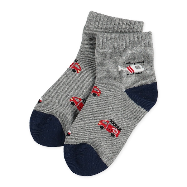 3足組キッズアンクルソックス（のりもの）