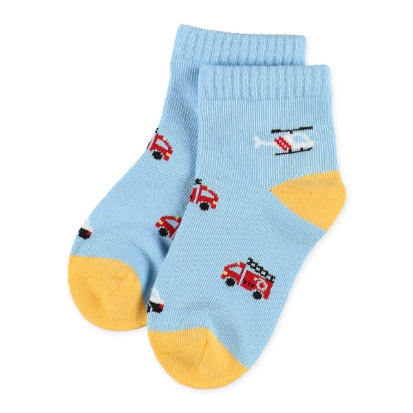 3足組キッズアンクルソックス（のりもの）