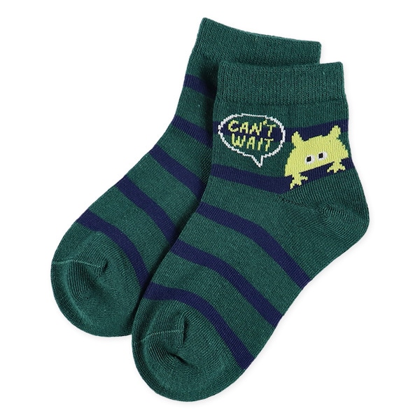 3足組キッズアンクルソックス（モンスター）