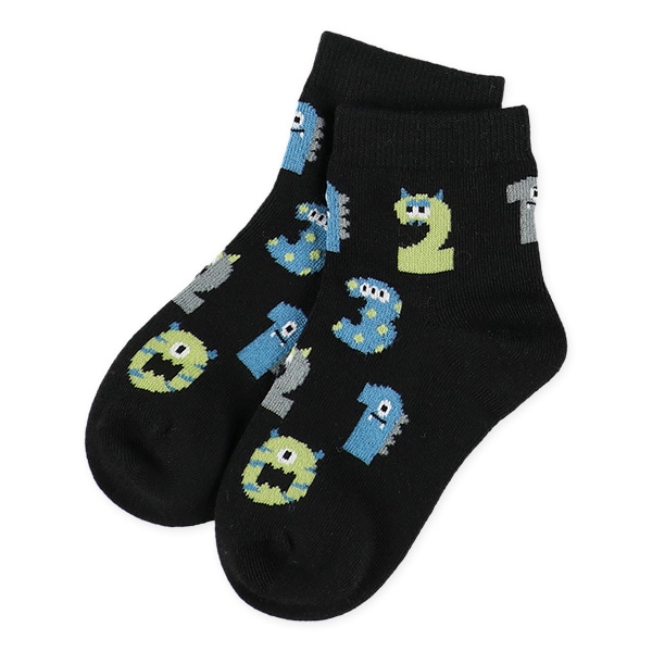 3足組キッズアンクルソックス（モンスター）