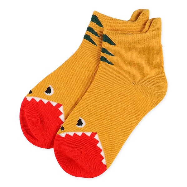3足組キッズアンクルソックス（カブリ恐竜）